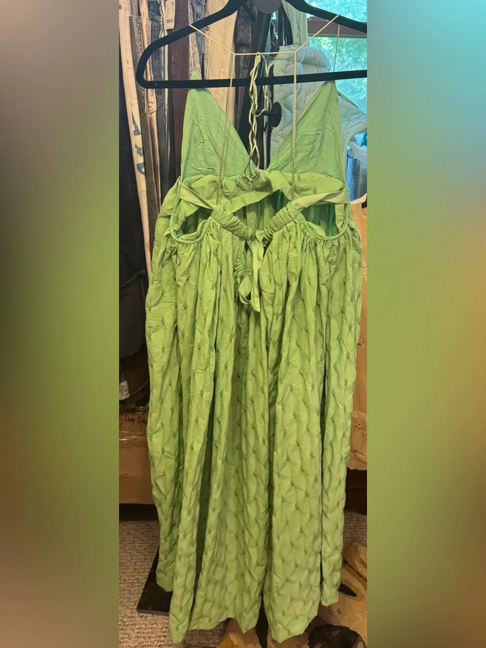 NWOT Free People Primmy Midi Dress - greengage green - XS